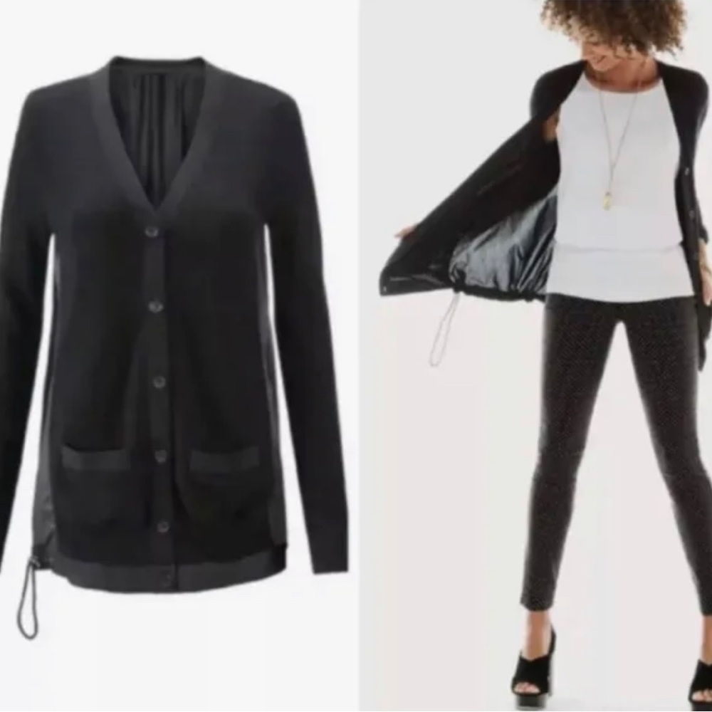 CAbi Black Cardigan Windbreaker Style #5143 small S